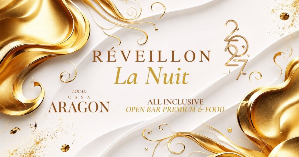 Réveillon 2027 La Nuit na Casa Aragon em São Paulo com open bar e atrações musicais