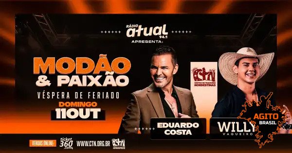 Show de Eduardo Costa e Willy Vaqueiro no CTN em São Paulo