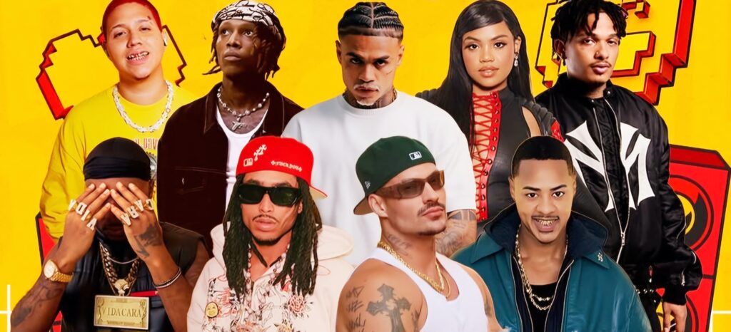 Cartaz do Festival HIT com artistas como Duquesa, Orochi e Matuê