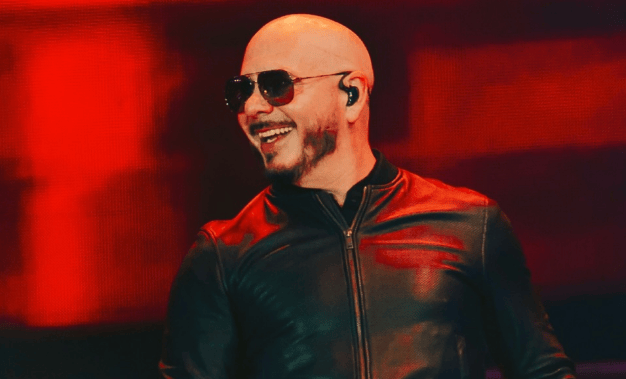 Pitbull durante performance ao vivo